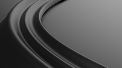 Black Leather Geometric Abstract Background Wall Paper. 3D illustration. 3D high quality rendering. 3D CG.