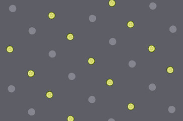 Colorful pattern of fresh cucumbers slices on grey background. Top view. Flat lay. Pop art design