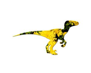 Dinosaur T rex Dino Sunflowers Icon Logo Symbol illustration