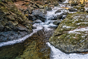 Fototapeta premium 板敷渓谷 氷結