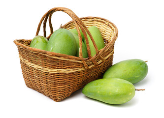 mangos on a white background 