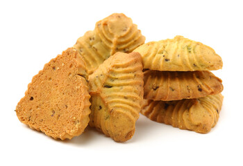 Cookies on a white background