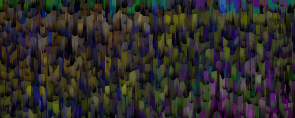 Abstract neon glitch art texture background image.