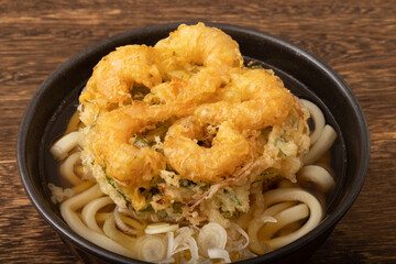 海老　かき揚げうどん