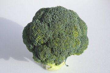 close up Broccoli isolated  white background