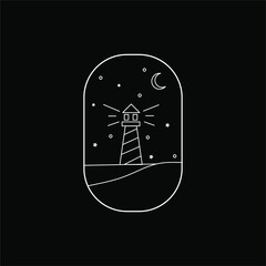 Lighthouse minimalist logo