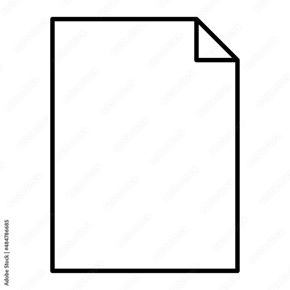 Poster paper icon. file sign. computer button. office art. document symbol. simple design. vector illustrat