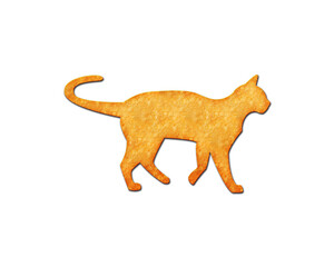 Cat Animal symbol Potato Chips icon logo illustration