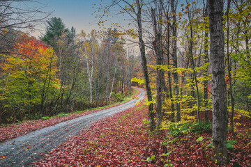 Autumn in Vermont, New England, USA, farm