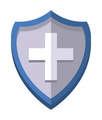 Obraz premium medical blue shield