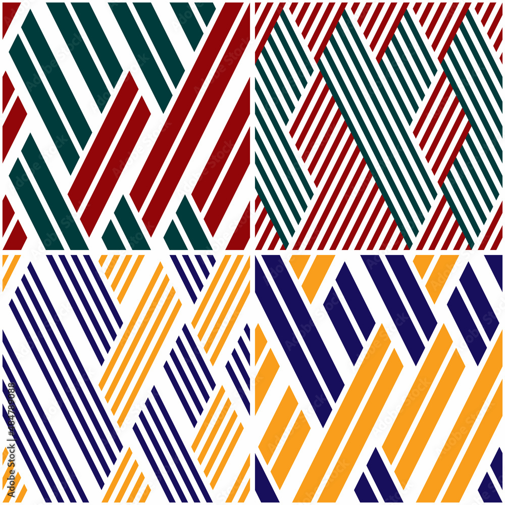 Poster 4 different vector patterns in the same package(eps). one pattern is paid and 3 are free (white divi