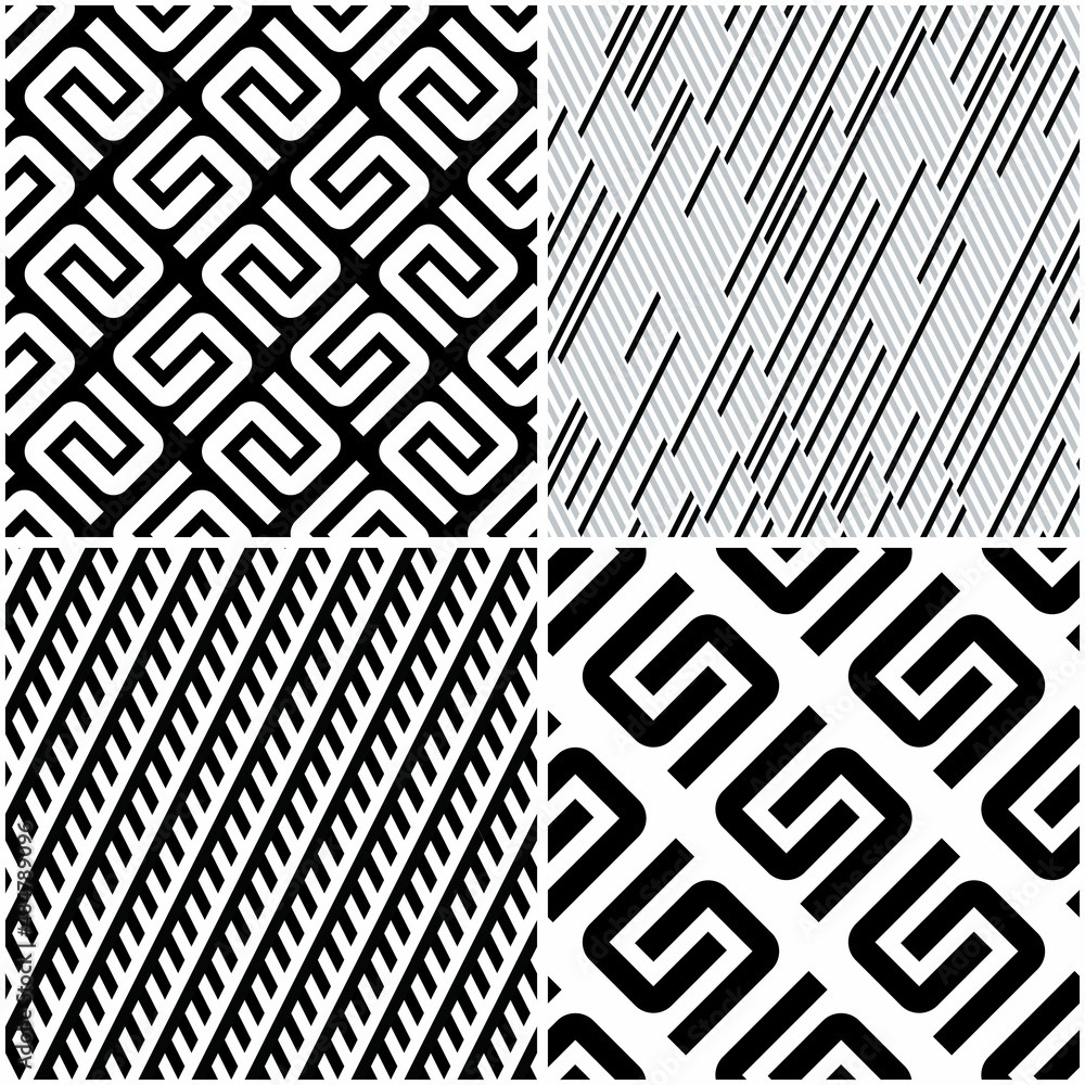 Poster 4 different vector patterns in the same package(eps). one pattern is paid and 3 are free (white divi