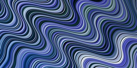 Light BLUE vector layout with curves. Bright illustration with gradient circular arcs. Pattern for websites, landing pages.