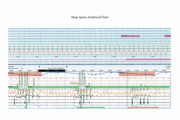 obstructive sleep apnea symptom chart from sleep test for doctor to analytics of breathing problem at sleep