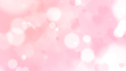 Pink heart valentine elegance background, wedding and romance greeting concept.