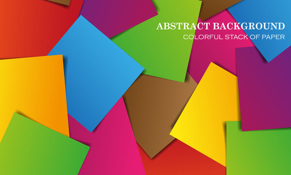 colorful stack of papers abstract background