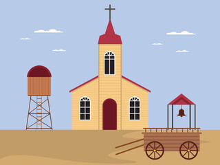 Western vector illustration