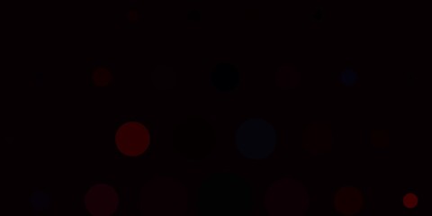 Light Red, Yellow vector background with bubbles. Abstract illustration with colorful spots in nature style. Design for posters, banners.