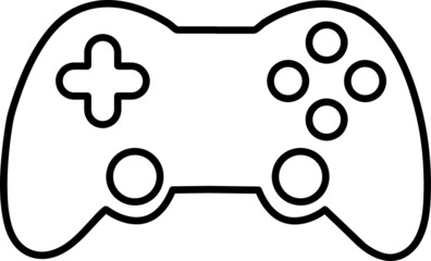  outline Game controller icon . Vector illustration.eps