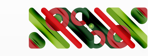 Lines geometric background. Stripes and rings composition business template for wallpaper, banner, background or landing