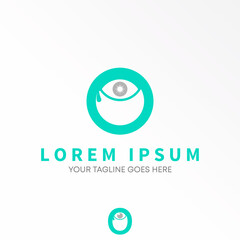 Letter or word O font and eye with tears dripping image graphic icon logo design abstract concept vector stock. Can be used as a symbol related to sadness or initial