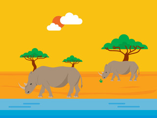 African vector illustration