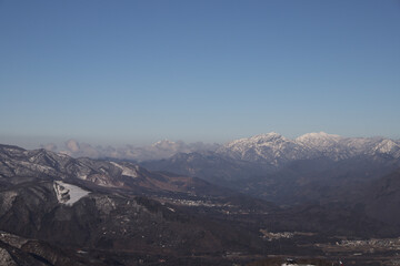 Obraz premium mountains in the fog