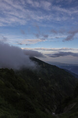 clouds over the sea