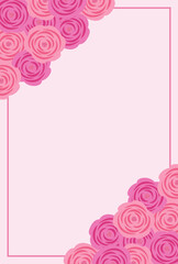 vector background with roses for banners, cards, flyers, social media wallpapers, etc.