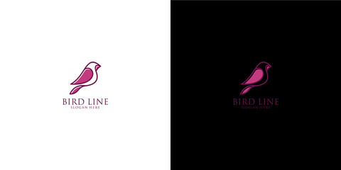 Inspiring bird logo designs with simple outline styles