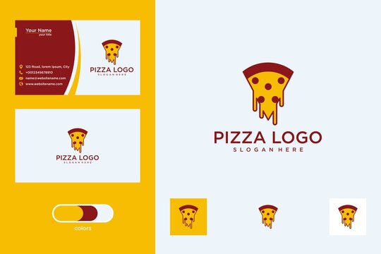 pizza logo design template