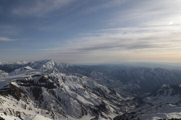 Naklejka premium snow covered mountains