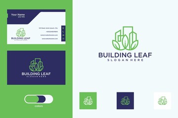 building leaf logo design