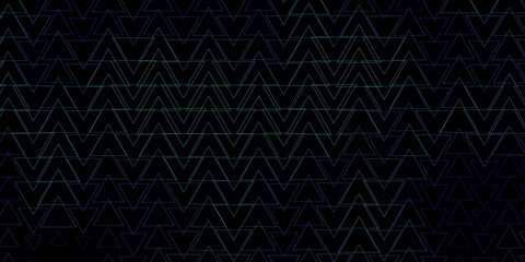 Dark BLUE vector background with polygonal style. - obrazy, fototapety, plakaty