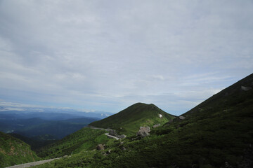 mountains and clouds