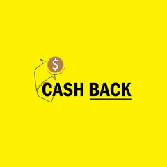 Cash back service logo template. Credit card and money vector design. Money refund logotype