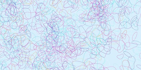 Fototapeta premium Light blue, red vector pattern with abstract shapes.