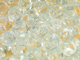 ice balls yellow background