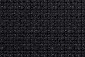 Dark gray background made of small squares 3d rendering