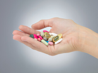 handful of pills