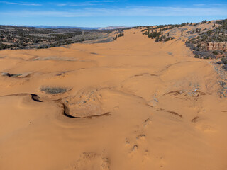 Fototapeta na wymiar Pink Sand Dunes Utah 