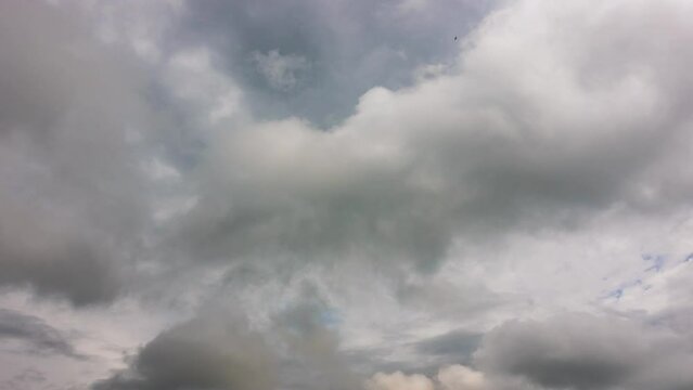 Flying Through Winter Clouds in Seamless Loop