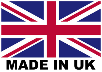Made in United Kingdom Flag Concept -  3D Illustration