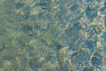 Top view swimming pool and ripped water abstract background