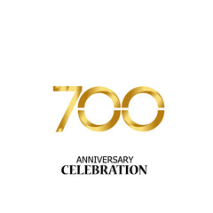 700 YEARS ANNIVERSARY CELEBRATION VECTOR TEMPLATE DESIGN ILLUSTRATION