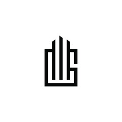 wg latter vector logo abstrack