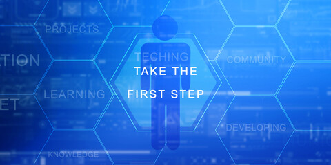 2d illustration abstract education concept