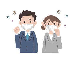 ウイルス　マスク　社会人