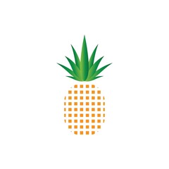 Pineapple logo vector illustration background