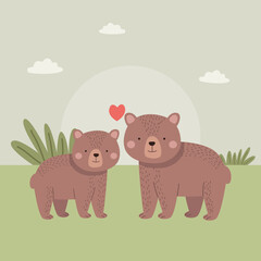 cute bears couple